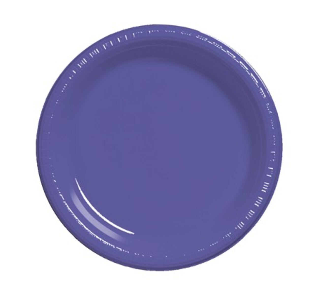 Party Central Club Pack of 240 Purple Premium Plastic Party Dessert Plates 7&#x22;